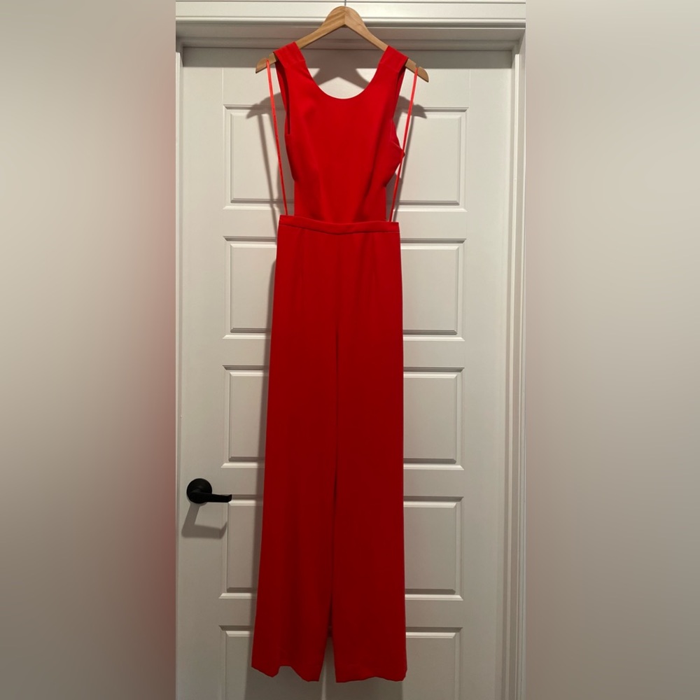 BCBGMAXAZRIA red jumpsuit, wide leg, perfect condition